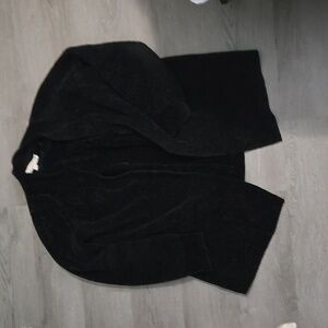 Loft Black Buttery Soft Thick Open Cardigan